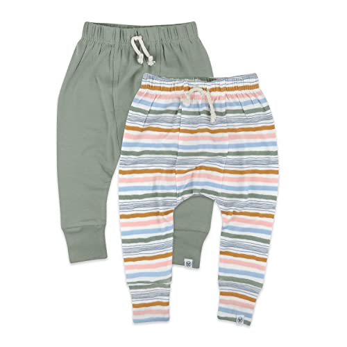 Image of HonestBaby Multipack Honest Pants Joggers Pull on 100% Organic Cotton for Infant Baby and Toddler, Boys, Girls, Unisex