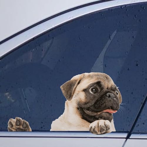 Image of Purebred Dog Stickers for Car - Funny Animal Pet Lover Gift Vinyl Die Cut Decals