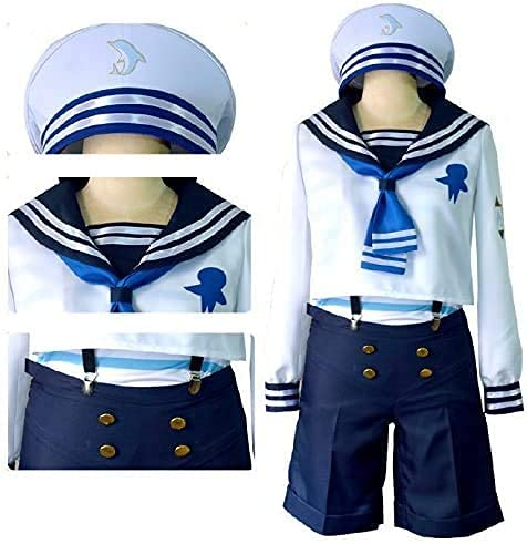 Amazon.co.jp: longmucos 七瀬遥 セーラー服 水兵服 船員 cosplay 