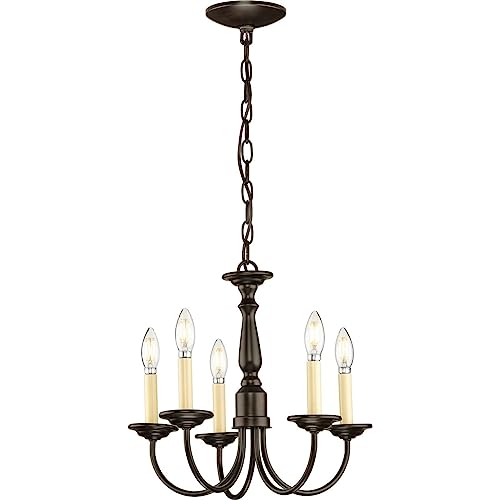Progress-Lighting-P4009-20-Five-Light-Chandeliers-17-12-Inch-Diameter-x-15-Inch-Height-Bronze Progress Lighting P4009 20 Five Light Chandeliers 17 12 Inch Diameter x 15 Inch Height Bronze
