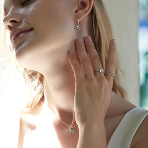 Boma Jewelry Sterling Silver Sunflower Dangle Earrings4