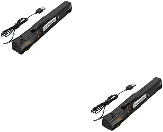 UKCOCO Computer Speakers 2pcs Sound bar for tv Sound bar for Computer USB soundbar USB Speaker Audio Desktop Trumpet
