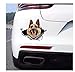 OGJFLT Adesivo per Auto Cane A Bordo 2Pcs 25Cm Decalcomania Autoadesiva Cane Pastore Tedesco Adesivo Auto Impermeabile Decorazioni Auto sul Lunotto Paraurti