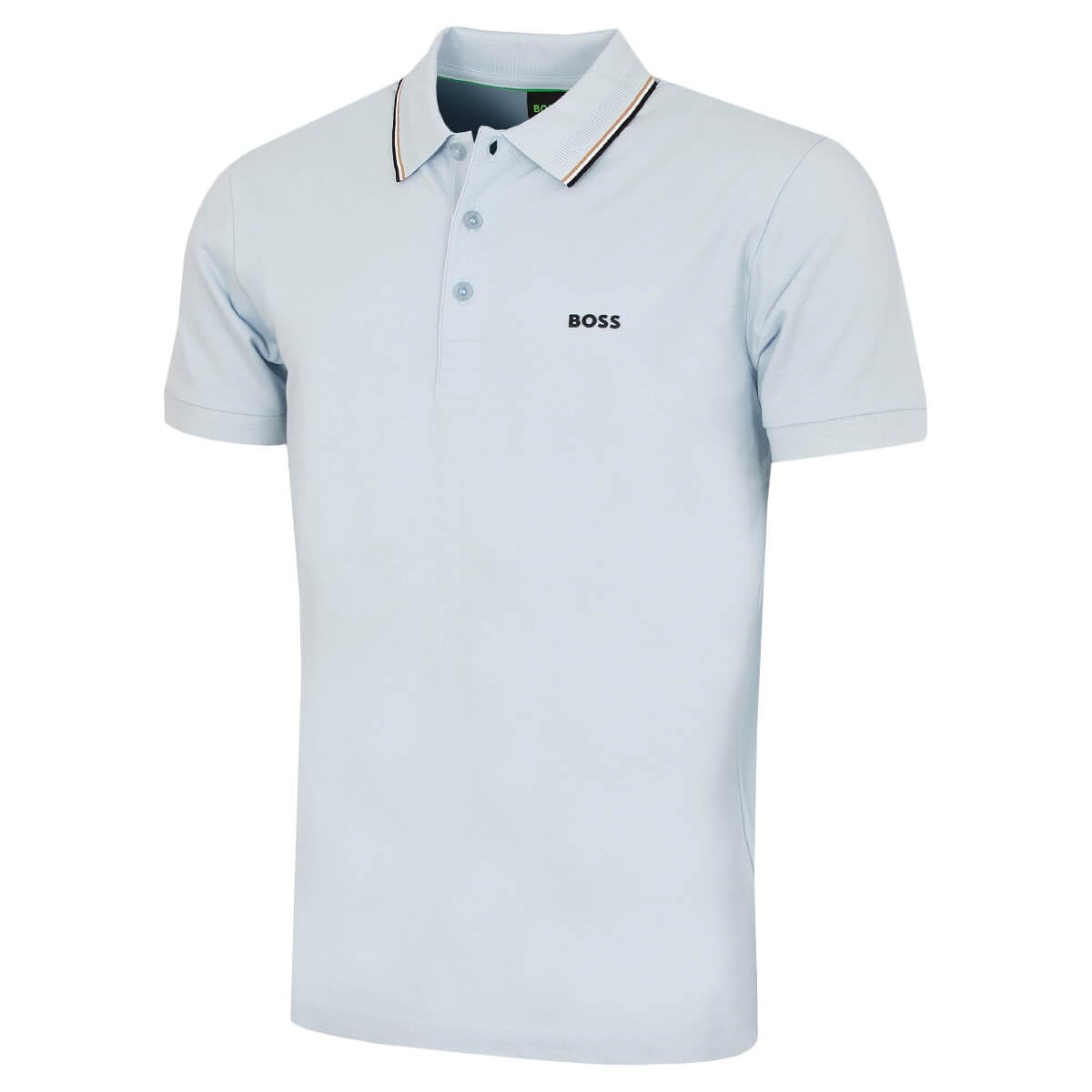 HUGO BOSS Polo da golf da uomo 2026 Birdie Paule traspirante, Blu aperto, XL