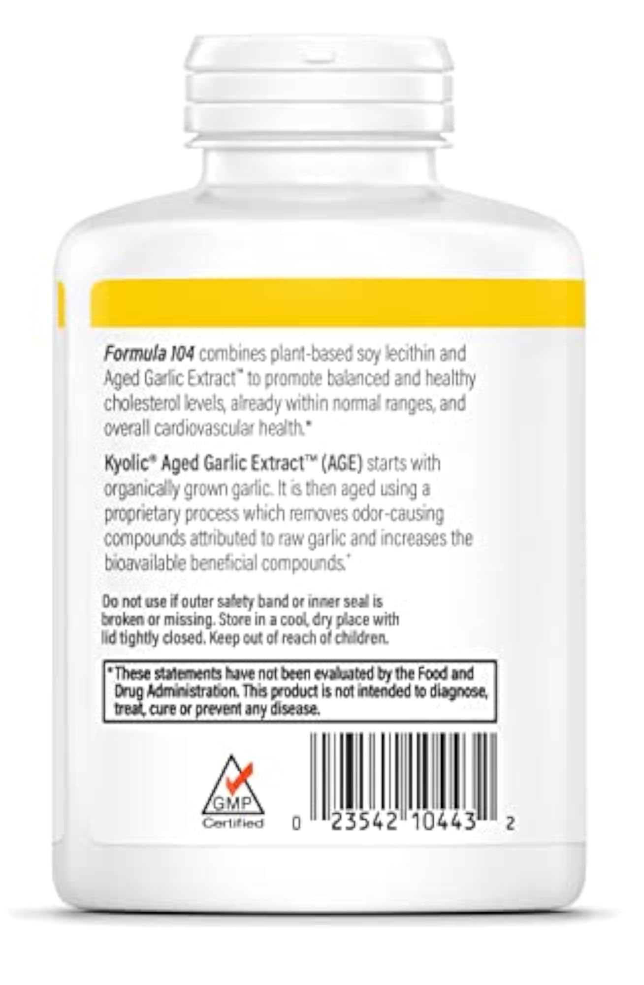 Aged Garlic Extract Cholesterol Formula, 300 Capsules