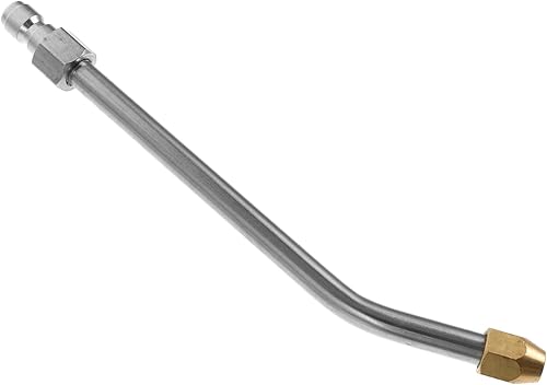 PRETYZOOM Varita de extensión para lavadora a presión, varita rociadora en ángulo para limpieza de alto alcance para lavado de techo de canaleta y
