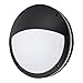 Morris 72164 LED Bulkhead Light, 17W, 120V, 11-inch Dia., Black, Half Lens, 1760 lm, Equal to 100W Metal Halide
