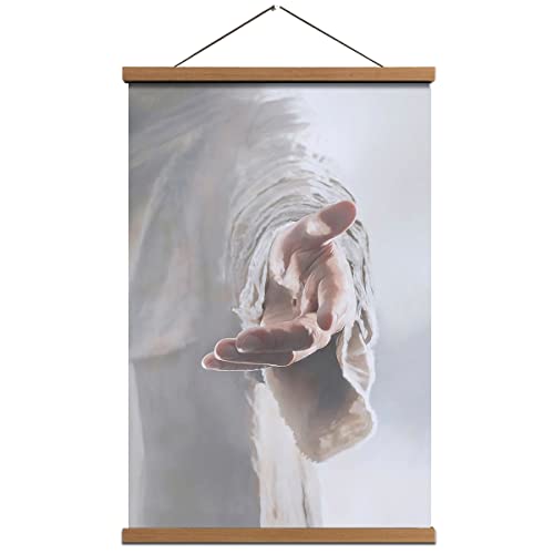 Jesus Wall Art Christian Religious Canvas God Painting Christ Pictures Prints16X24 Inch Hand Of God Artwork Poster For Church #TOP5
