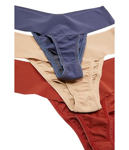 Image of hanky panky - BreatheSoft Natural Rise Thongs for Women | Comfortable Everyday Lingerie Panties | Sizes (XS-XL) | 3 pack