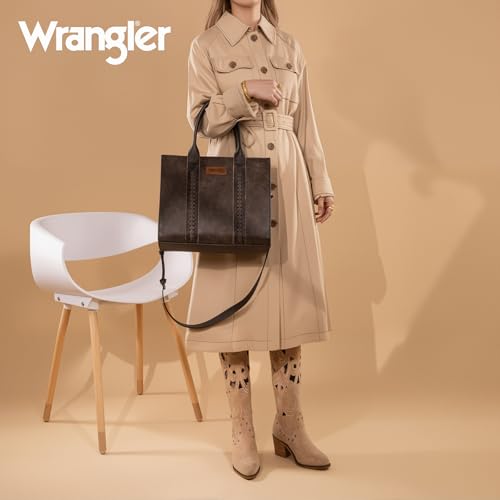 Image of Montana West x Wrangler Tote Bags Purses for Women Work Top-Handle Handbags with Strap