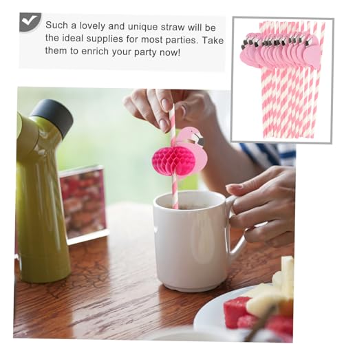 25 pitillos de papel flamenco biodegradables para fiestas miniatura 4