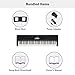 Yamaha PSR-EW320 76 Touch Sensitive Key Portable Keyboard for Beginners with Music Rest, Power Adapter