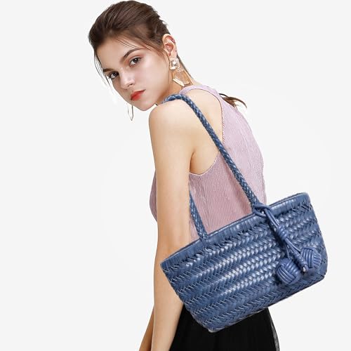 Bolso tejido de hombro mini para mujer miniatura 2