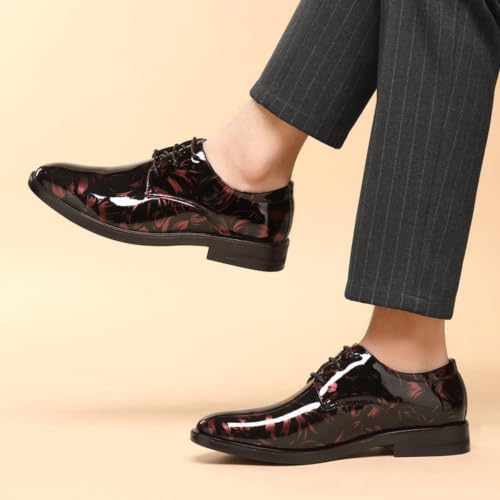 Zapatos de vestir para hombre Surwin estilo Derby con cordones en negro talla 42 2