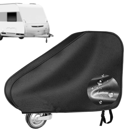 BOOSHMall Deichselabdeckung Wohnwagen Anhängerkupplung Abdeckung mit Klickverschluss Oxford Gewebe 600D mit PVC Beschichtung 100% Wasserdicht Universal Deichselschutzhaube PKW