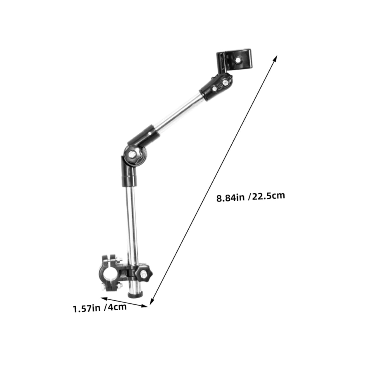 BCOATH Djustable Wheelchair Parasol Stand SPF Uv Protection Metal Umbrella Mount Bracket for Sun r