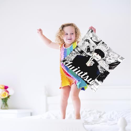 Clokelai Jujutsu Kaisen Cushion Cover, Jujutsu Kaisen Kissenbezuge 45x45cm Dekorative Pillow Case, Super Soft GojoSatoru Kissenbezuge, Home Soft & Comfortable