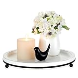 Rangement et praticité : le plateau blanc d'exposition offre une bonne fonction de rangement, par exemple en transformant votre commode, votre salle de bain, votre table à manger et d'autres espaces chaotiques en espaces ordonnés et bien rangés. Rangez vos parfums, télécommandes, clés, etc. En bref, il vous apporte une grande commodité