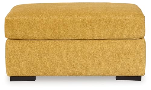 Signature Design by Ashley Keerwick Modern Ottoman for Living Room, Yellow by Signature Design by Ashley - Image 3