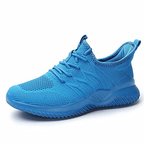 Image of Women's Kids Running Shoes Tennis Walking Sneakers Work Casual Comfor Lightweight Breathable Gril Boy Shoes Blue 9.5