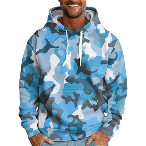 Segaven Men's Baby Blue Hoodie Cover