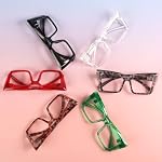 Eyekepper Oversize Spring Hinges Reading Glasses for Women - 6 Pack Ladies Large Frame Readers +1.00 | Ladies Reader Eyeglasses, Screwless Spring Hinges, Fashion Womens Cheaters, Metalless Unbreakable, Scratch Resistant.