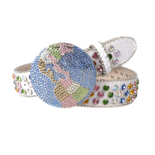 Ceinture à boucle ronde adulte pour sublimer un pantalon au bureau