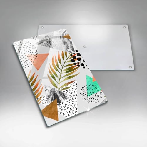 Planche à découper 30x52cm multifonctionnelle en matériau résistant boho - 6