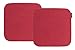 Magma-Heimtex Avaro - Cojín para silla (fieltro, 2 unidades, cuadrado, 35 x 35 cm), color rojo