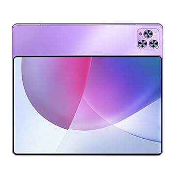 Tablet de tela 4K 10 polegadas System 11.0 Tablet PC, 6 GB de RAM, 128 GB de armazenamento, WiFi, Bluetooth, GPS, Phablet 5G/4G com slots para cartão SIM solteiro solteiro Inclui estojo protetor(Roxo)