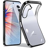 Arrows Alpha F-51F M08 ケース クリア アローズ アルファ F-51F カバー スマホケース 耐衝撃 透明 TPU 薄型 軽量 メッキ加工 ソフトケース 人気 保護カバー （ブラック）