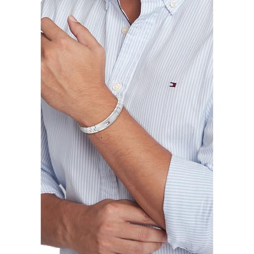 Tommy Hilfiger Jewelry Gliederarmband für Herren aus Edelstahl - Erhältlich aus Schwarz oder Silber – Ansicht 3
