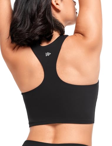 Brasier deportivo para yoga Yvette Longline cómodo con espalda cruzada elástica