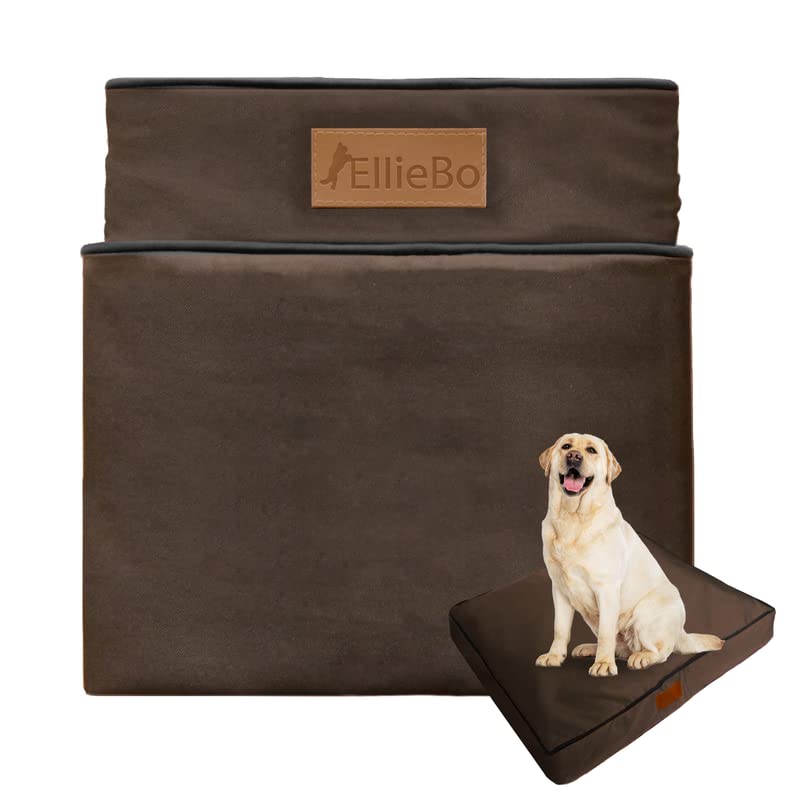 Ellie-Bo Dog Bed Cover for 36-inch Dog Cage/Crate - Brown Water Resistant