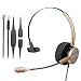 Phone Headset RJ9 for Office Call Center with Noise Cancelling Mic with Extra 3.5mm Connetor for Mobiles Compatible with Avaya Nortel Aastra Toshiba Phone