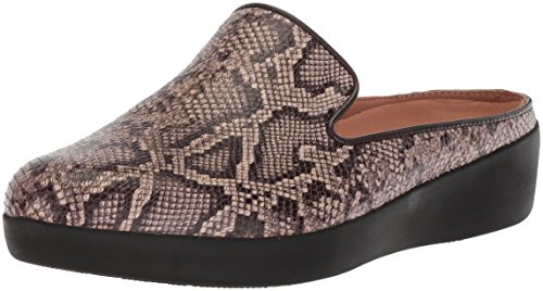 Fitflop Women's Superskate Slip-On Mule Sneaker, Taupe Snake, 7 M Us #TOP21