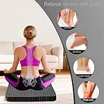 Innovative Gel Seat Cushion for Long Sitting, Large and Thick, Seat Cushion for Back, Sciatica, Tailbone, Hip Pain Relief, Used for Office Chair, Wheelchair, Car, Recliner, Truck.(Black) - Image 5