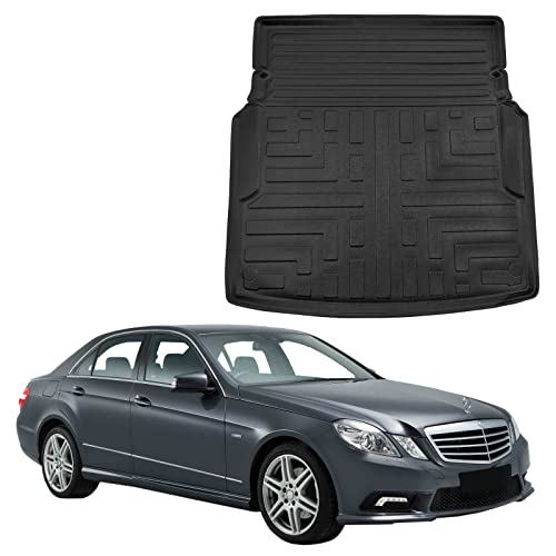 Tapis de coffre Mercedes Classe E W212 SCOUTT sur mesure pour berline 4 portes noir