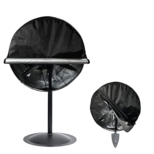 Bitubi Industrial Fan Cover, Waterproof Outdoor Fan Covers, Compatible for 20-24 Inch Wall Mount Fan and Pedestal Fan, Heavy Duty 600D oxford Dustproof Fan Cover,Black by Bitubi - Used condition - US$12.09