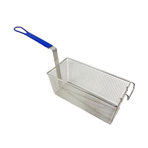 Panier de rechange pour friteuse commerciale compatible avec les friteuses électriques et à gaz Pitco 340 mm de long x 165 mm de large x 150 mm de haut