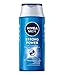 NIVEA MEN Strong Power Shampoo (250 ml), kräftigendes Haarshampoo ohne Silikone und Mikroplastik, Männer Shampoo mit Meeresmineralien und pH-optimierter Formel