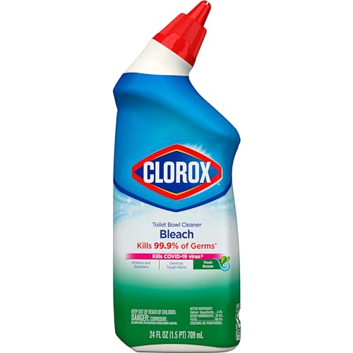 Clorox Toilet Bowl Cleaner Bleach, Fresh Breeze Scent 24 Ounces (Package May Vary) - image 5