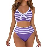 Bikini Mujer Braga Alta Bikini Braga Alta Bikinis Reductores Tallas Grandes Conjunto 2 Piezas Vestidos De Baño Bañador Push Up Cola Sirena Reductor Barriga Lactancia Viquinis Talla Grande Reductora