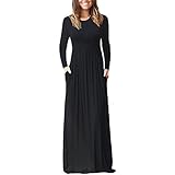 maxikleid grün ❤Damen Elegant Langarm Lang Cocktailkleid Partykleid