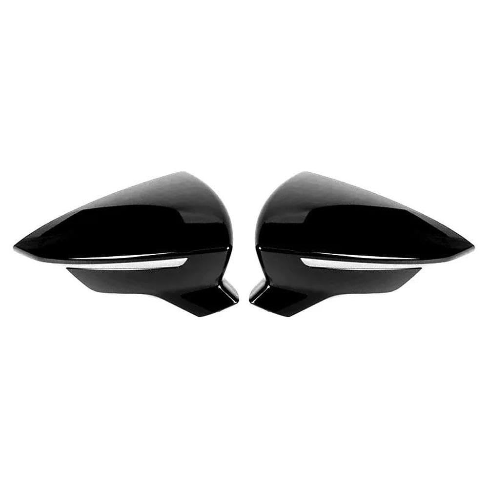 Coque rétroviseur Seat Leon MK3 2014-2019 aspect miroir noir brillant résistant