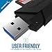 Sabrent 2-Slot Micro USB OTG and USB 3.0 Flash Memory Card Reader for Windows, Mac, Linux, and Certain Android Systems - Supports SD, SDHC, SDXC, MMC/MicroSD, T-Flash [Black] (CR-UMMB)