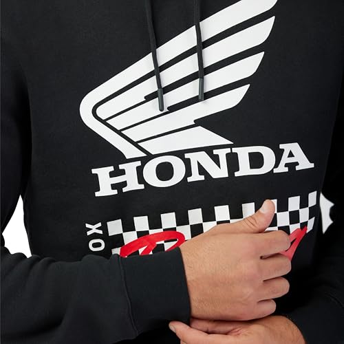 Fox Racing Mens Honda Fleece Pullover Black - 5