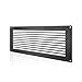 AC Infinity Passive Ventilation Grille 17", Black, for PC Computer AV Electronic Equipment Cabinets, Rooms, and Closets