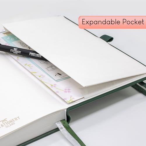 STATIONERY ISLAND A5 Carnet de Notes, Carnet Ligné Épais de 360 Pages, Journal Ligné avec Couverture Rigide de 100gsm pour Écrire, Travailler, Étudier, Agenda – vue 6