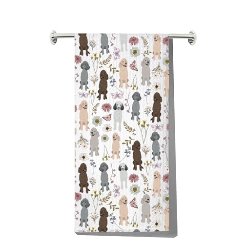 Poodle Kitchen Towel Cottagecore Poodle Lover Gifts I Have Standard Gifts Poodle Hand Towel (many colors dog kt1)
